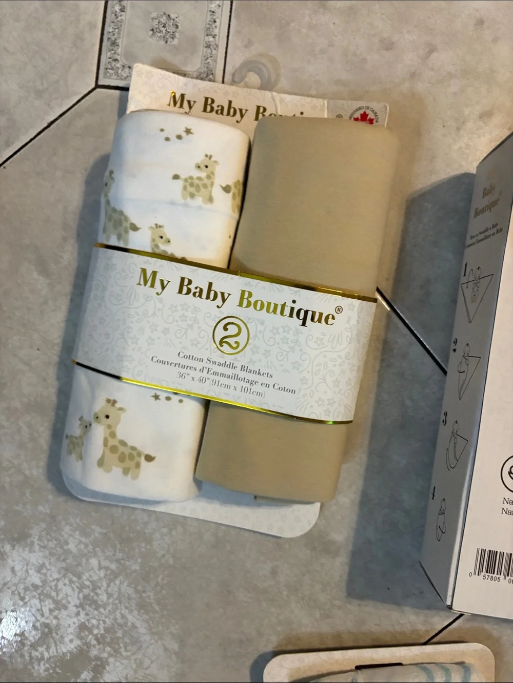 Blue & Neutral Baby Socks and Accessories Set